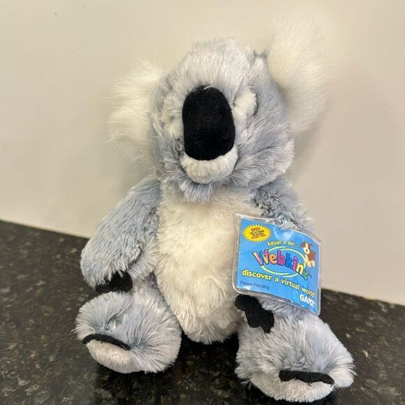 GANZ Other - GANZ Webkinz Signature KOALA BEAR Gray Plush 9" Tall  with Code